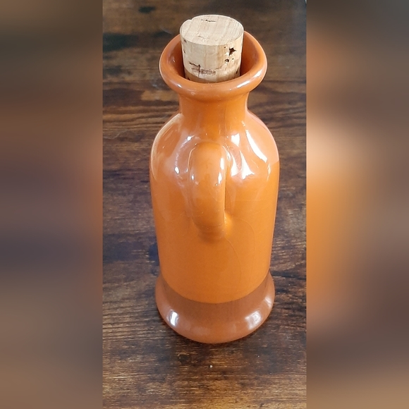 POTTERY BARN Jug Carafe with Orange and Brown Glaze handcrafted ceramic … - Picture 4 of 9